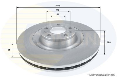 Brzdový kotouč COMLINE ADC2607V