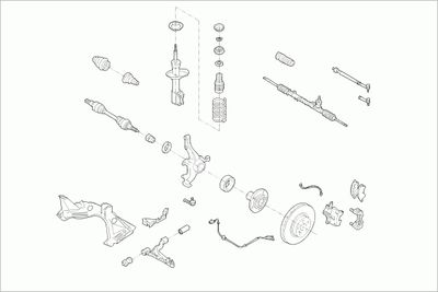 Układ kierowniczy SACHS RENAU-TWING-FS004