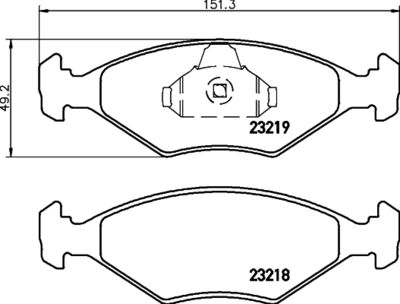 Комплект тормозных колодок, дисковый тормоз MINTEX MDB2615 для FIAT ALBEA