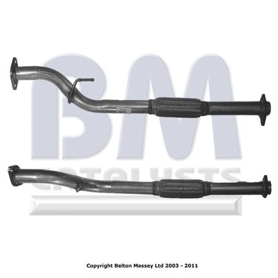 Exhaust Pipe BM Catalysts BM50180