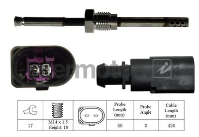 Sensor, exhaust gas temperature Intermotor 27257