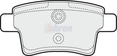Fahren Brake Pad Set, disc brake FBP3212