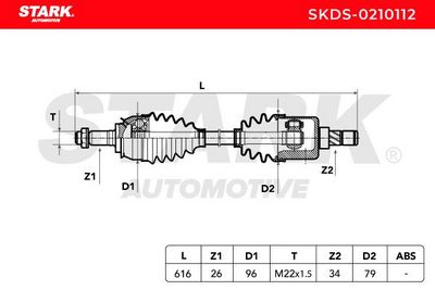 полуоска STARK SKDS-0210112