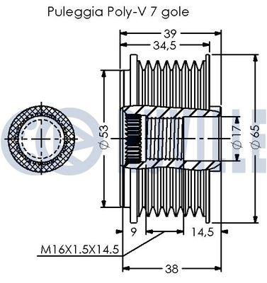 SISTEM ROATA LIBERA GENERATOR RUVILLE 542619 1