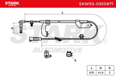 датчик, обороти на колелото STARK SKWSS-0350871