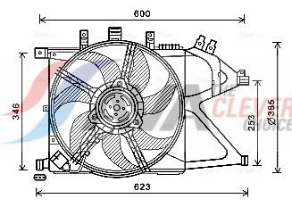 VENTILATOR RADIATOR AVA Clever Choice OL7660