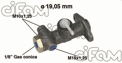 Главный тормозной цилиндр CIFAM 202-001 для FIAT 500