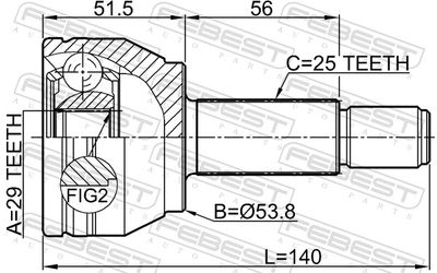 Joint Kit, drive shaft 0510-M2