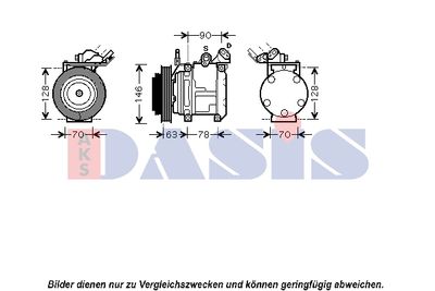 COMPRESOR CLIMATIZARE AKS DASIS 850715N