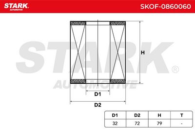 маслен филтър STARK SKOF-0860060