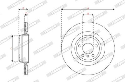 BREMSSCHEIBE FERODO DDF2036C1 2