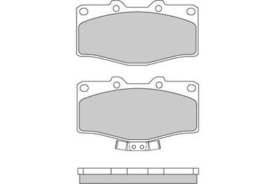 Комплект тормозных колодок, дисковый тормоз E.T.F. 12-0618 для VW TARO