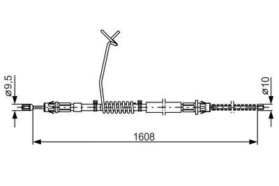 Cable Pull, parking brake 1 987 477 180