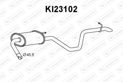 Глушитель выхлопных газов конечный VENEPORTE KI23102 для KIA CEED