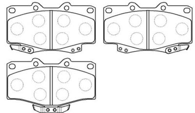 Комплект тормозных колодок, дисковый тормоз HSB GOLD HP5036 для VW TARO