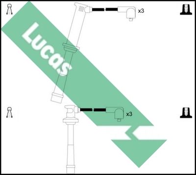 Комплект проводов зажигания LUCAS LUC4310 для MAZDA XEDOS