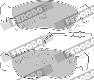 BREMSBELAGSATZ SCHEIBENBREMSE FERODO RACING FDS876 1