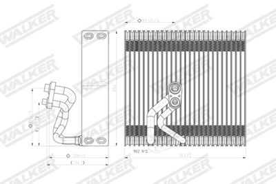 VERDAMPFER KLIMAANLAGE WALKER WEV00148 7