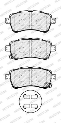 BREMSBELAGSATZ SCHEIBENBREMSE FERODO FDB5289 1