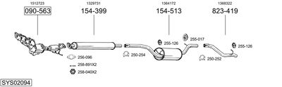 Изпускателна система BOSAL SYS02094