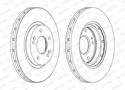 Bromsskiva FERODO DDF1292C