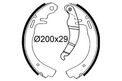 Комплект тормозных колодок VALEO 564323 для OPEL OLYMPIA