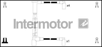 Комплект проводов зажигания INTERMOTOR 73662 для MERCEDES-BENZ 190