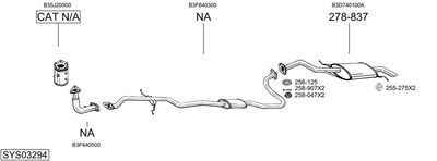 SISTEM DE ESAPAMENT BOSAL SYS03294
