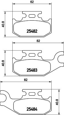 Комплект тормозных колодок, дисковый тормоз TEXTAR 2548201 для RENAULT TWIZY