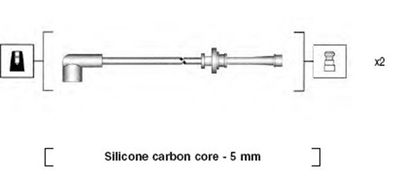 Комплект проводов зажигания MAGNETI MARELLI 941285020865 для MITSUBISHI CARISMA
