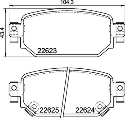 Комплект тормозных колодок, дисковый тормоз BREMBO P 49 063 для MAZDA CX-3