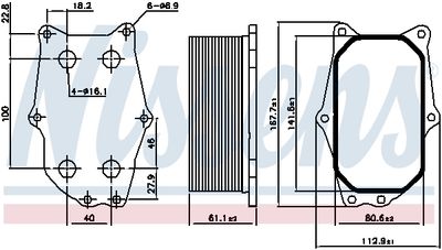 RADIATOR ULEI ULEI MOTOR NISSENS 90987 4