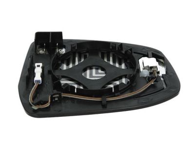 Zijspiegel glas Links (asferisch, met verwarming, assistent rijstrookverandering) past: FORD FOCUS III, MONDEO IV 07.10-02.20