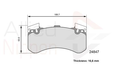 COMLINE ADB06109 Тормозные колодки и сигнализаторы для AUDI A8 D4 (4H2, 4H8, 4HC, 4HL) S8 quattro