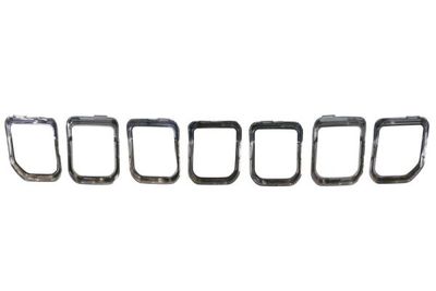 Voorgrille lijst (7 st. set, chroom) past: JEEP COMPASS II 04.21-