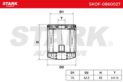 маслен филтър STARK SKOF-0860027