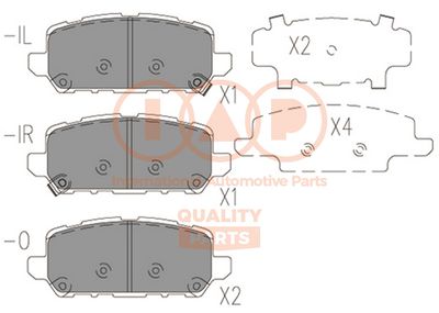 Комплект тормозных колодок, дисковый тормоз IAP QUALITY PARTS 704-06071 для HONDA HR-V