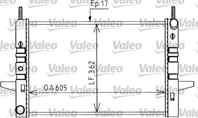 Радиатор, охлаждение двигателя VALEO 730590 для FORD SIERRA