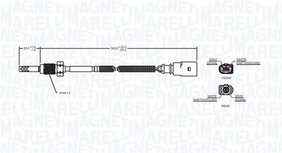 Sensor, exhaust gas temperature 172000203010