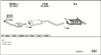 ABGASANLAGE WALKER CI25014