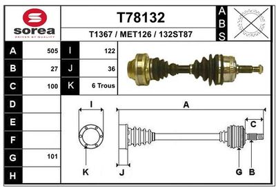 ANTRIEBSWELLE EAI T78132