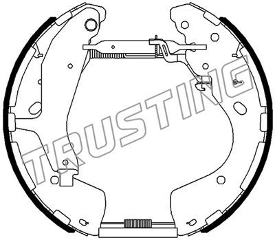 Комплект тормозных колодок TRUSTING 6519 для FORD RANGER
