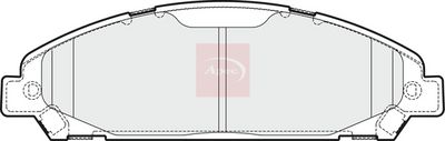 APEC Brake Pad Set, disc brake PAD2048