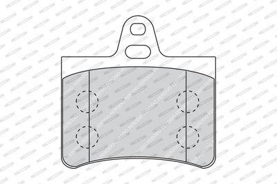 BREMSBELAGSATZ SCHEIBENBREMSE FERODO FDB1413 1