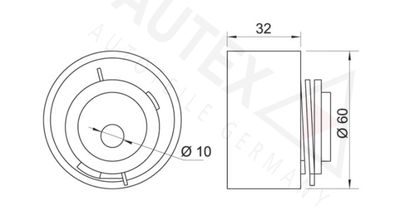 ROLA INTINZATOR CUREA DISTRIBUTIE AUTEX 641668 1