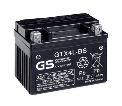 GS GS-GTX4L-BS Аккумулятор  для KTM  (Kтм Чроно)