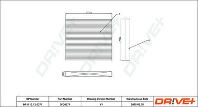FILTRU AER HABITACLU DR!VE+ DP1110120377 1