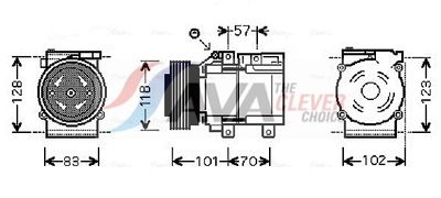 KOMPRESSOR KLIMAANLAGE AVA Clever Choice HYAK209