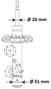 Stötdämpare KYB 3338057