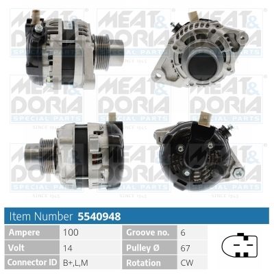 Alternator MEAT & DORIA 5540948